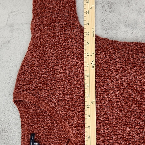 American Eagle Outfitters rust colored v neck sweater size XS - Picture 8 of 12